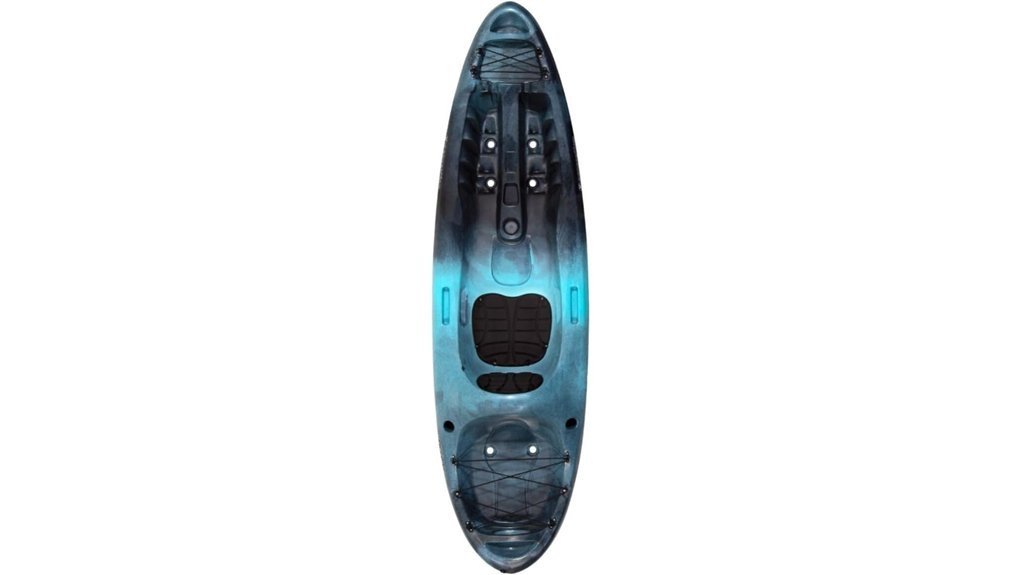 comfortable fishing kayak setup