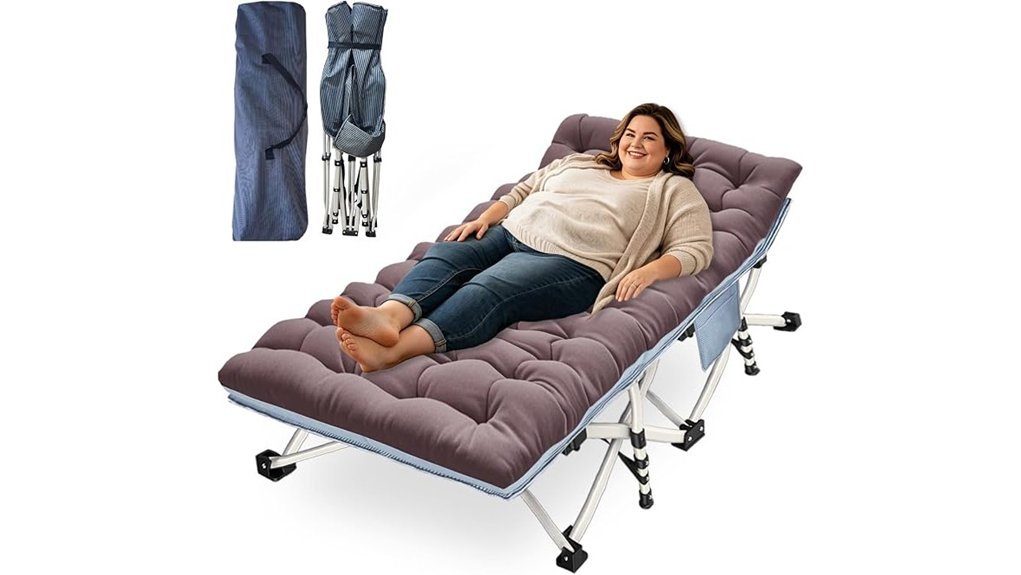 comfortable portable camping cot