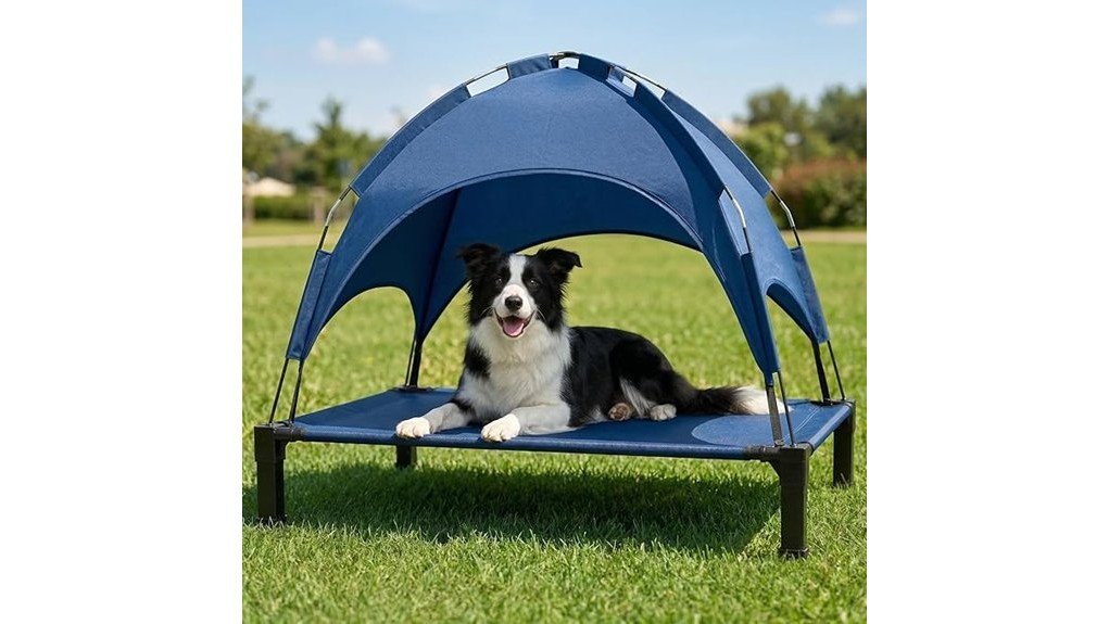 comfortable shaded pet resting