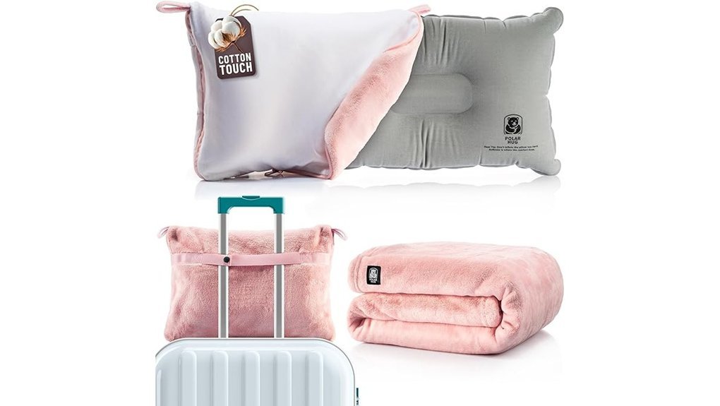 comfortable travel essentials set