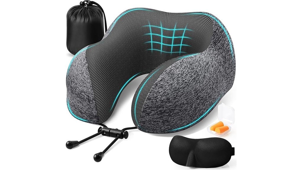 comfortable travel essentials set