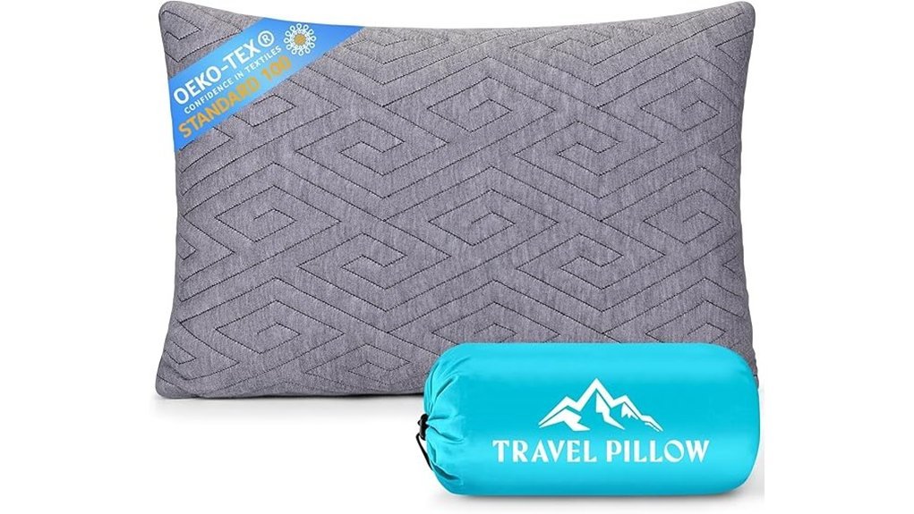 comfortable travel memory pillow