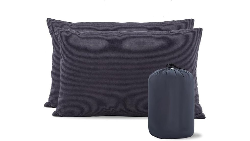 compact camping pillow set