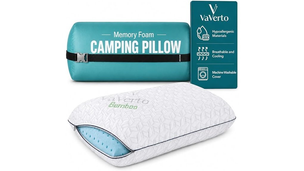 compact comfort camping pillow