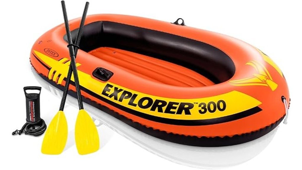 compact dual chamber inflatable boat