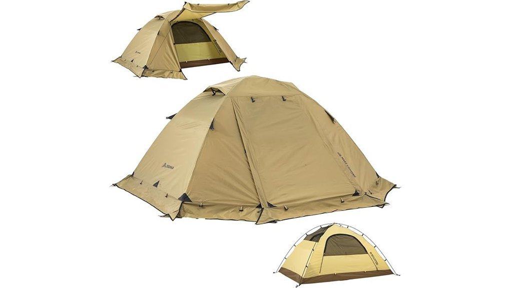 compact dual person tent