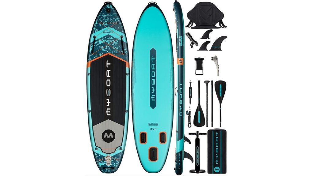 compact fishing paddle board