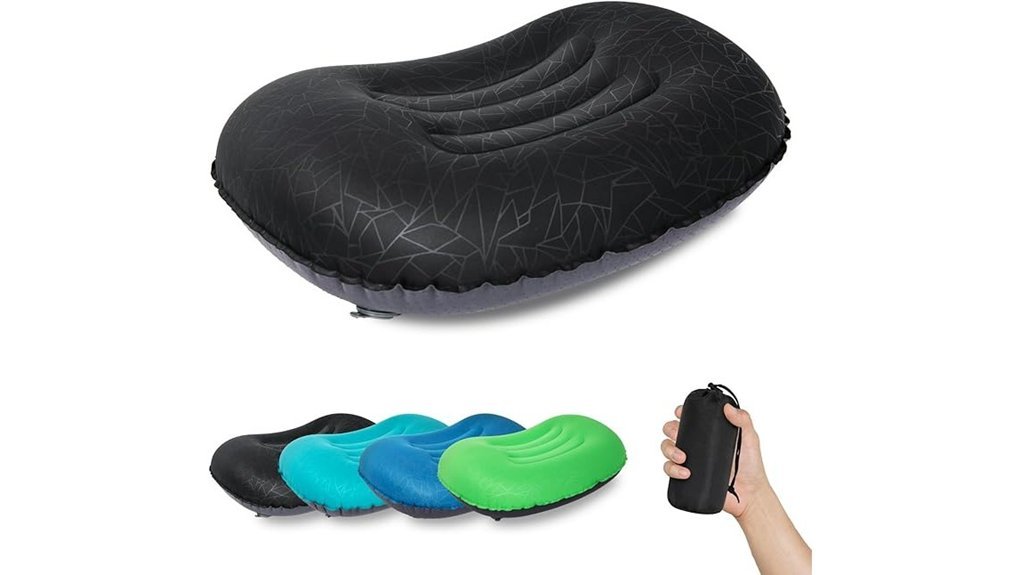 compact inflatable camping pillow