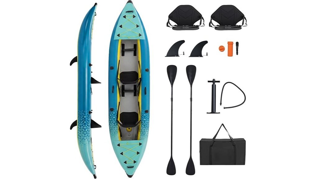 compact inflatable kayak package