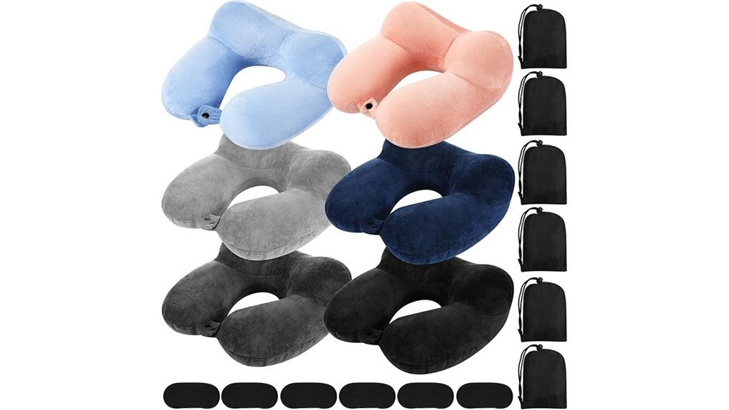 compact inflatable travel pillow