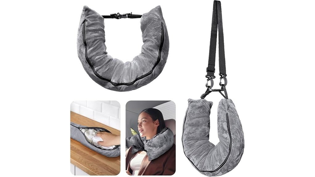 compact travel pillow bag