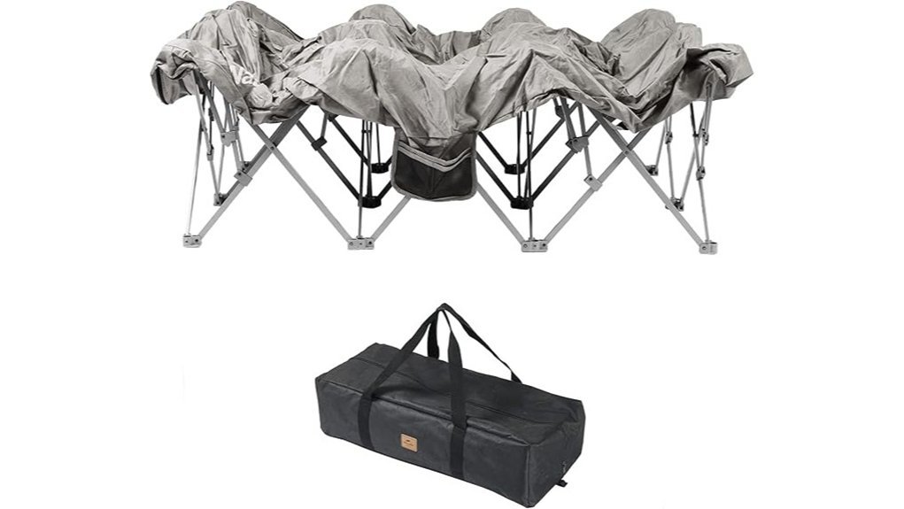 compact two person camping cot