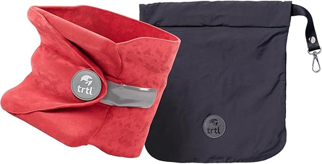 coral travel neck pillow