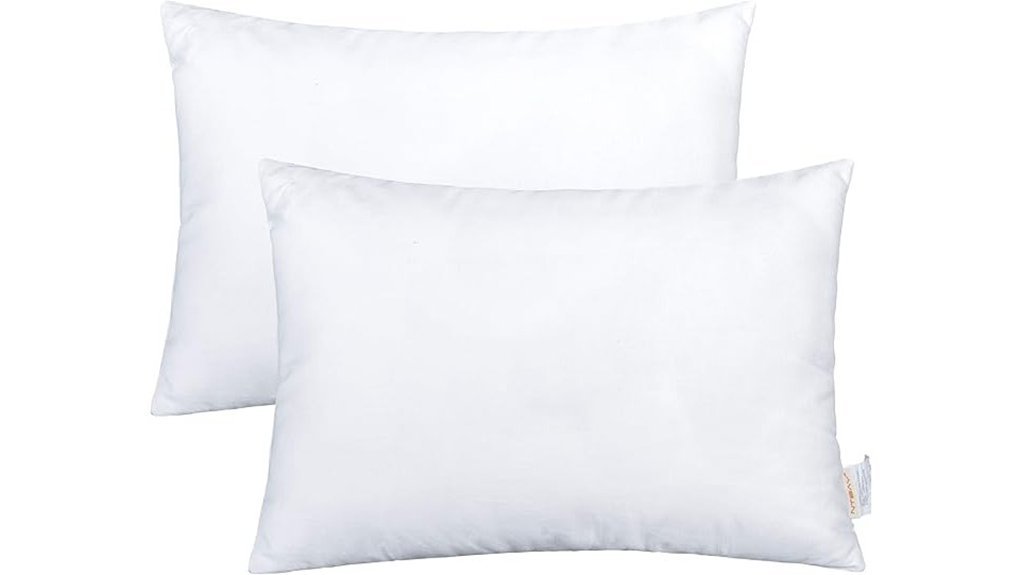 cotton travel pillows set