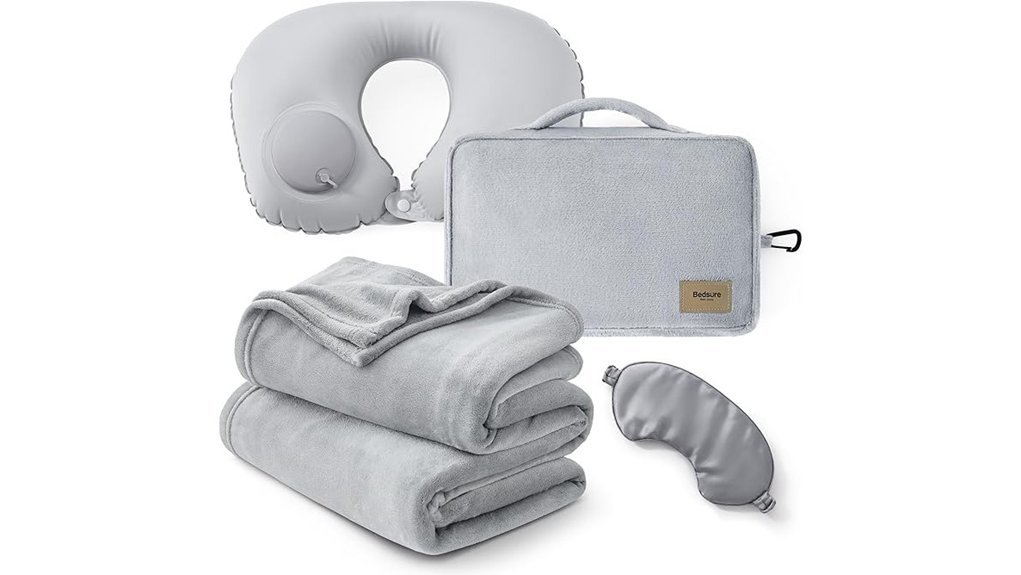cozy travel essentials set