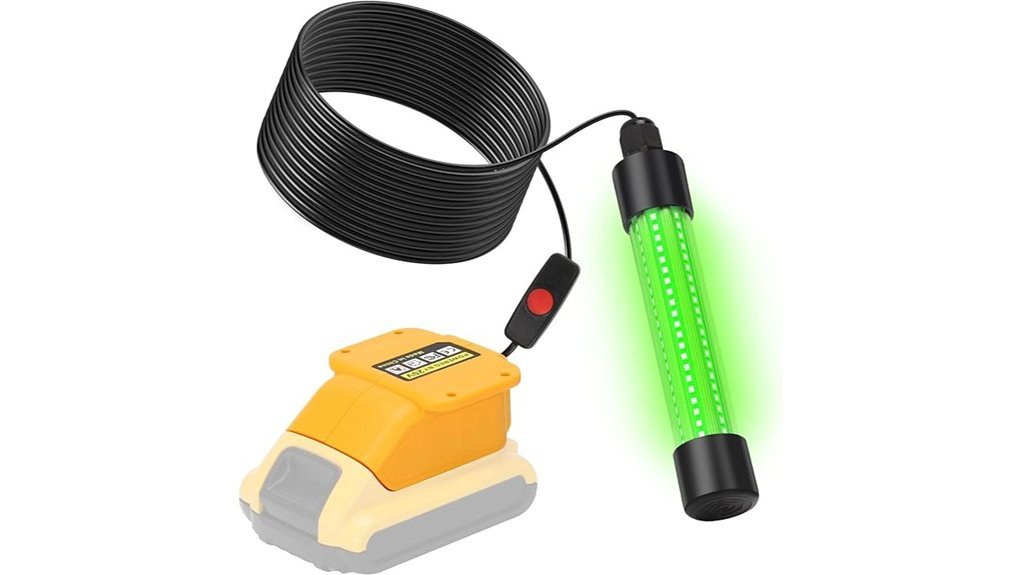 de walt battery green light