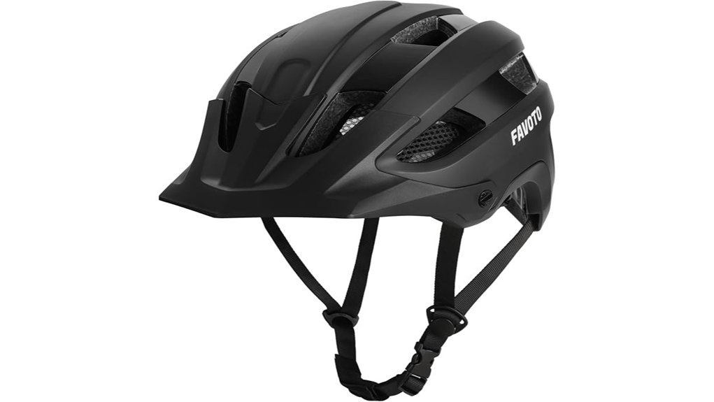 detachable visor mountain bike helmet