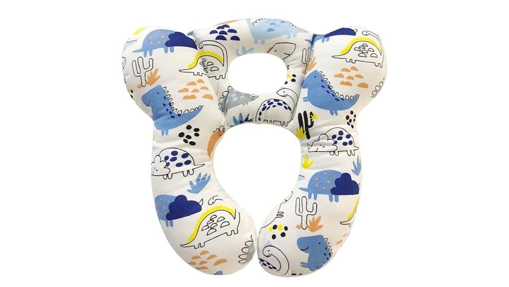 dinosaur themed baby travel pillow