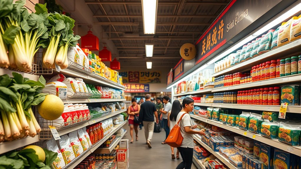 diverse asian grocery options