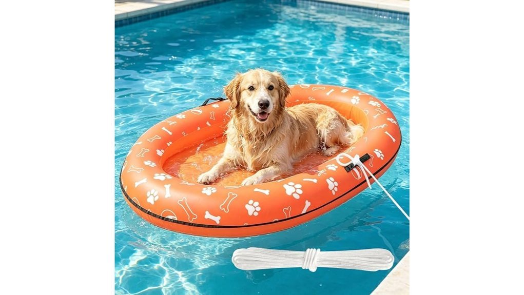 dog pool float raft