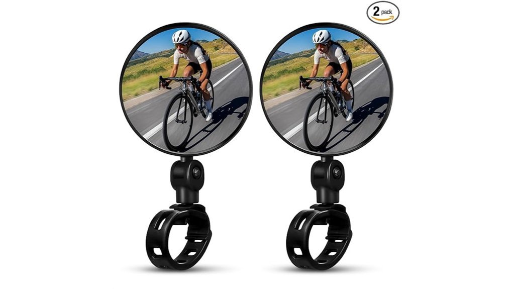 dual bike mirror set