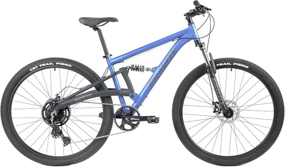 dual suspension mountain bike