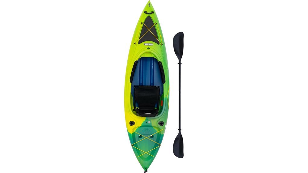 durable kayak with paddle