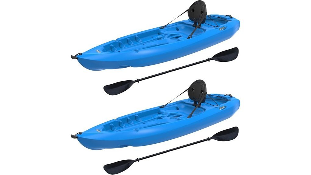 durable kayak with paddle