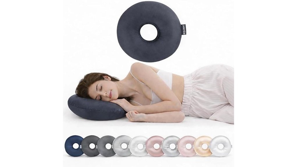 ear hole side sleeper pillow