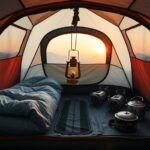 efficient camping tent organization