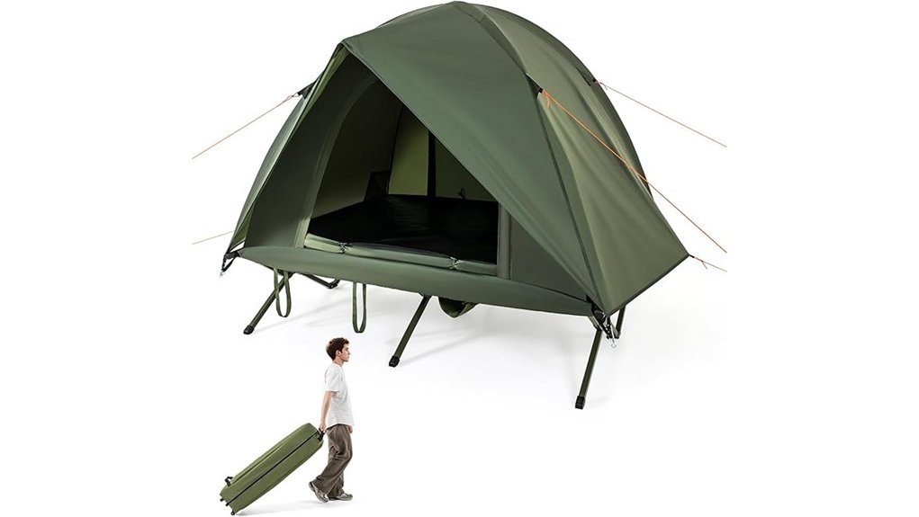 elevated camping tent cot