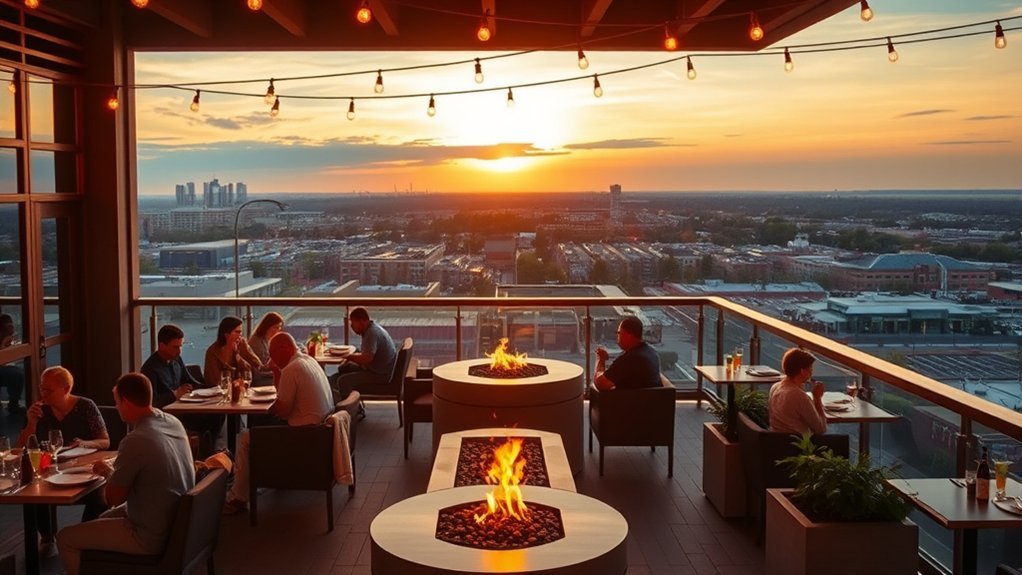 elevated dining with views
