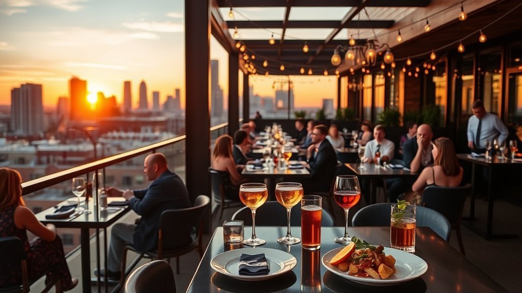 elevated dining with views