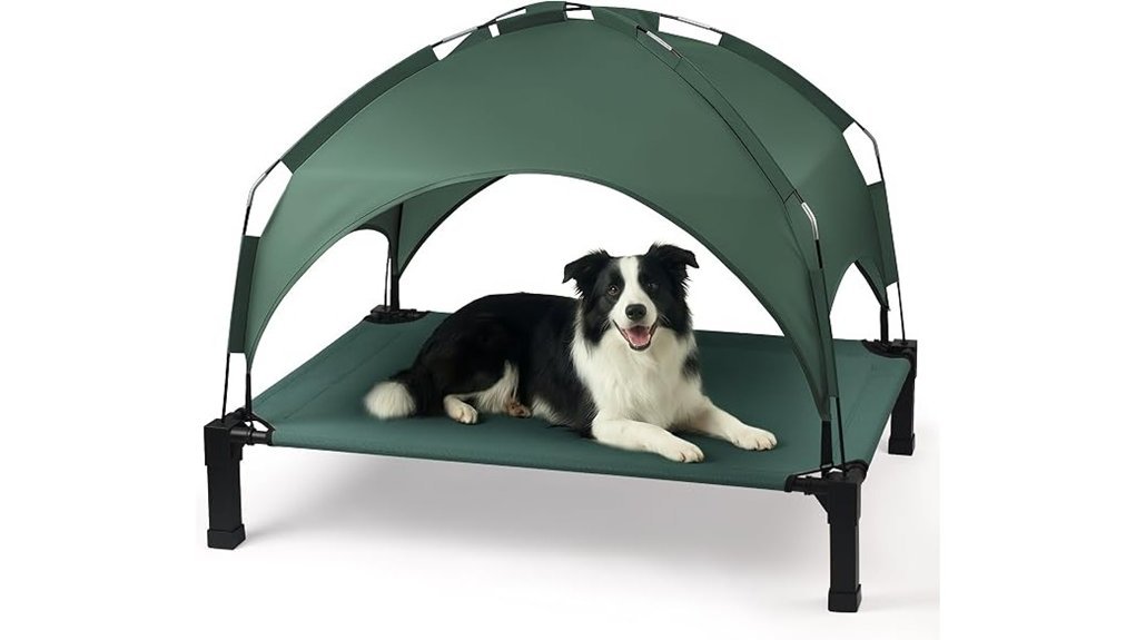 elevated dog bed canopy
