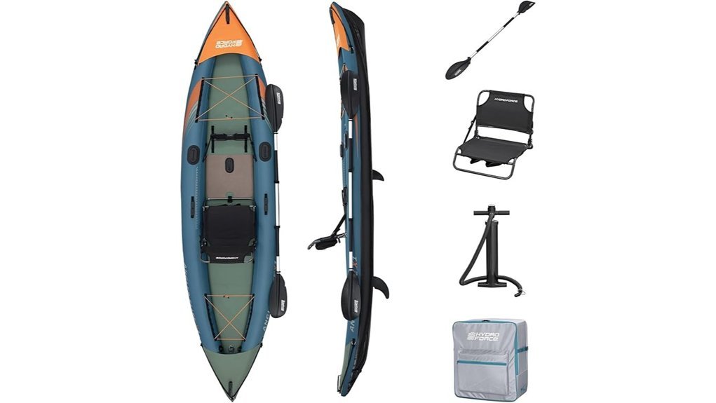 elite inflatable kayak set