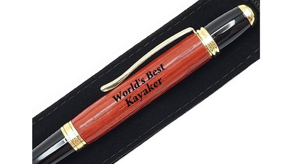 engraved pen for kayaker
