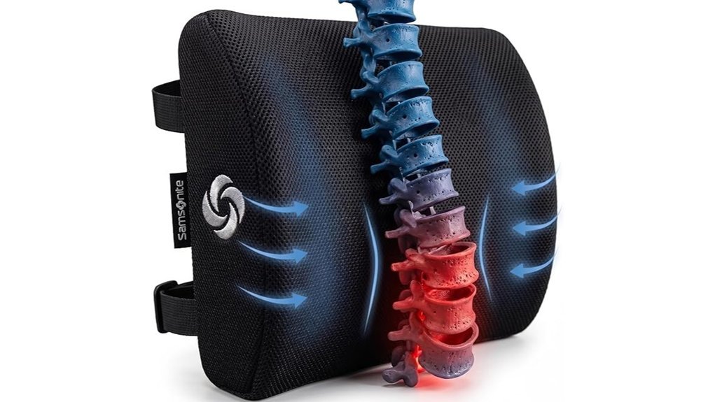 ergonomic lumbar support pillow