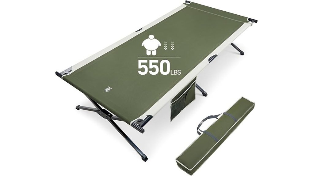 extra wide camping cot