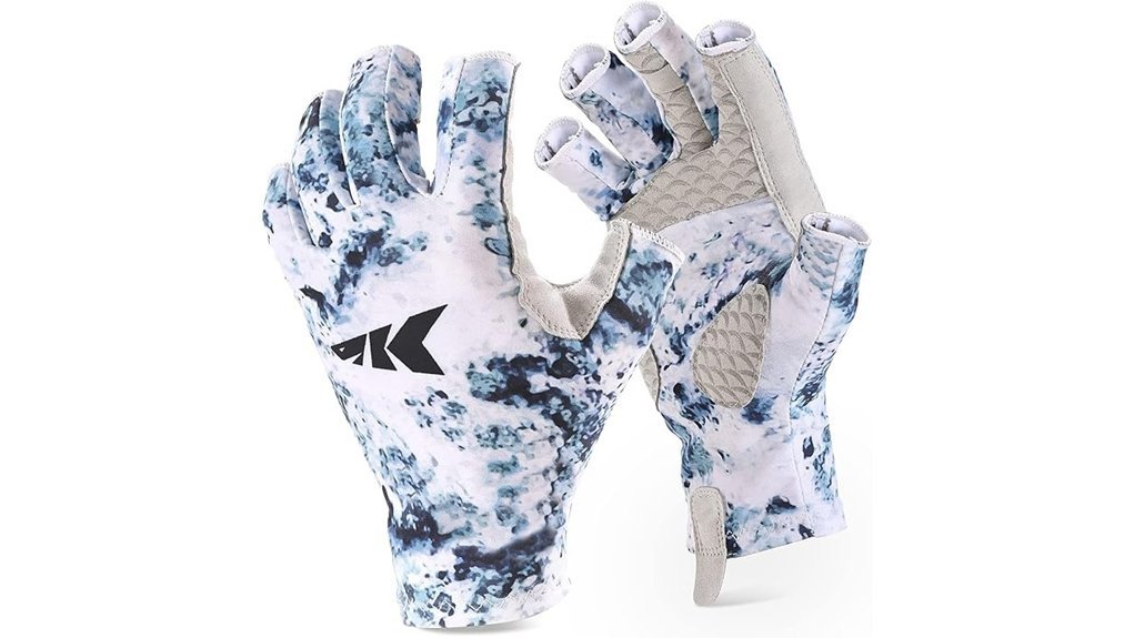 fingerless uv protection gloves