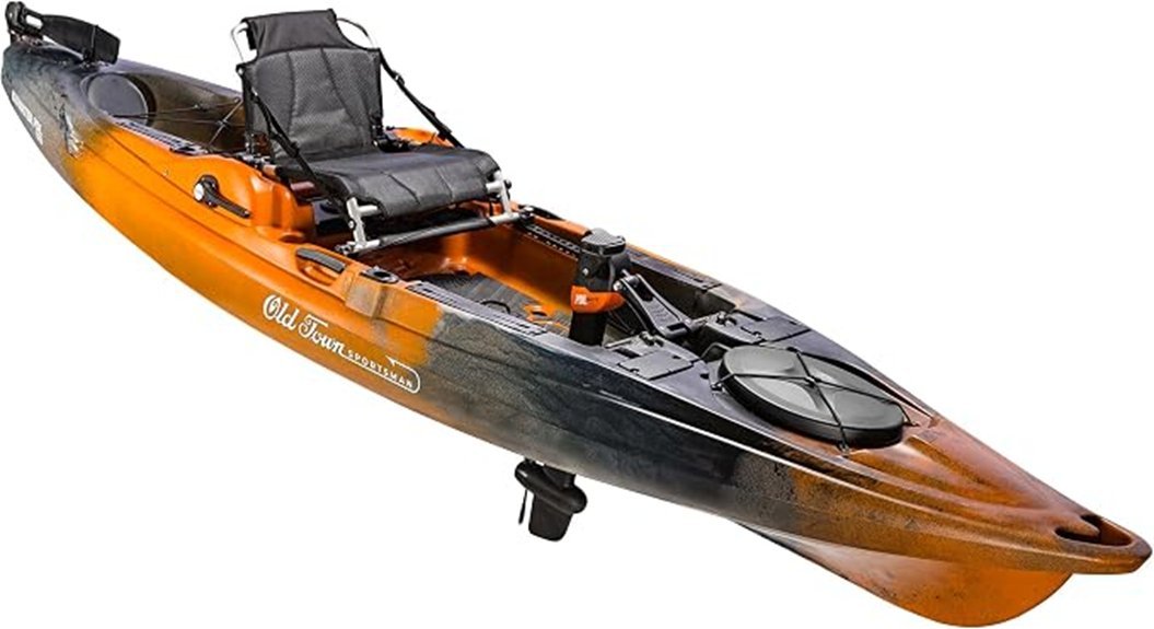 fishing kayak with pedal