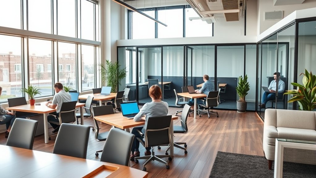 flexible productive coworking environment