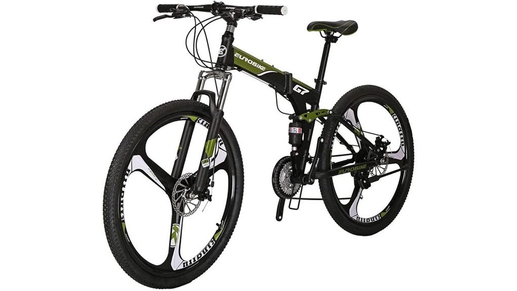 folding dual suspension bike