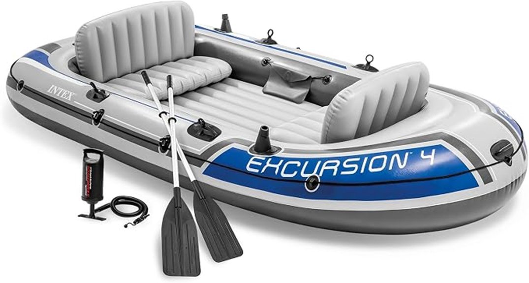 four person inflatable boat