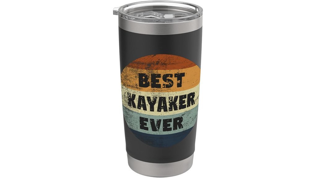 funny kayaker insulated tumbler