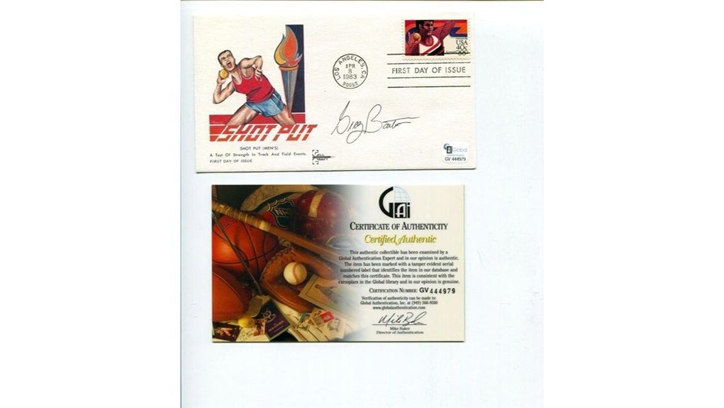 greg barton olympic autograph