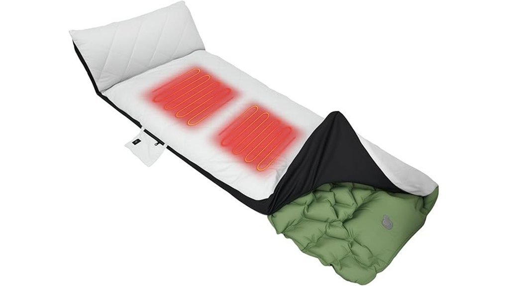 heated inflatable sleeping pad