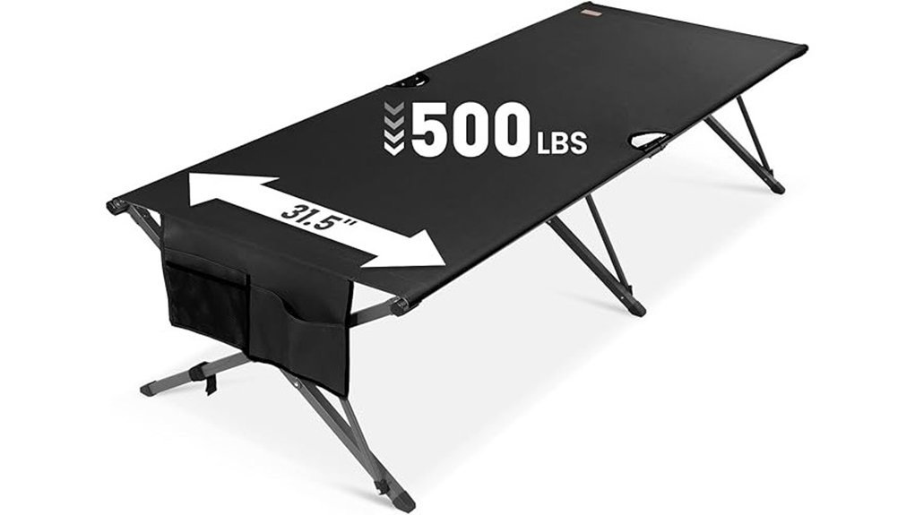 heavy duty camping cot