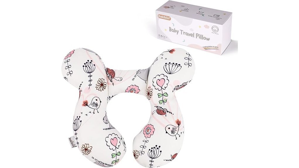 hippo shaped baby neck pillow