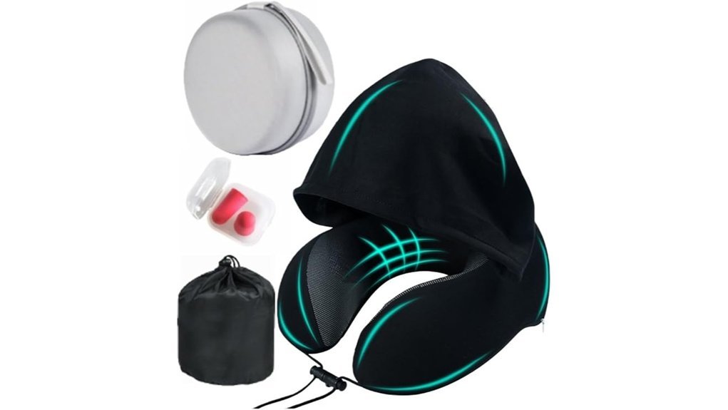 hooded memory foam pillow