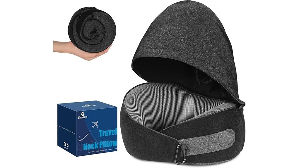 hooded travel pillow comfort